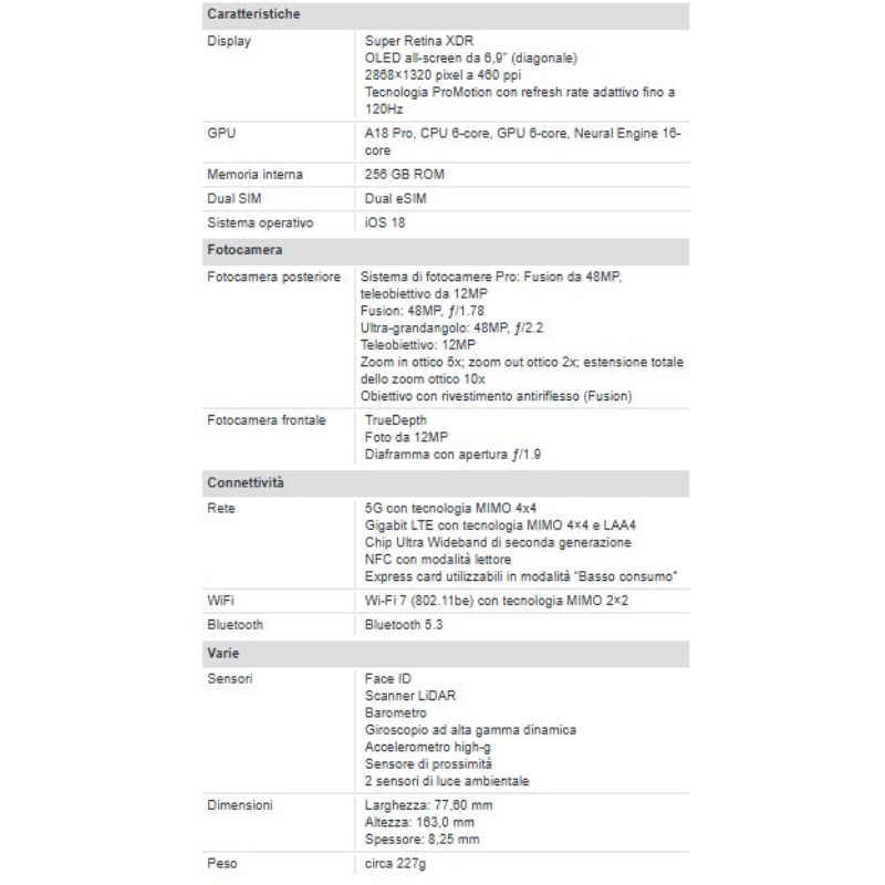 Apple iPhone 16 Pro Max 256GB 6.9" White...