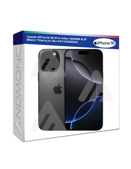 Apple iPhone 16 Pro Max 512GB 6.9" Black Titanium EU Nuovo Ufficiale
