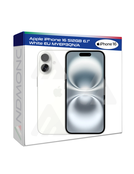 Apple iPhone 16 512GB 6.1" White Nuovo Ufficiale