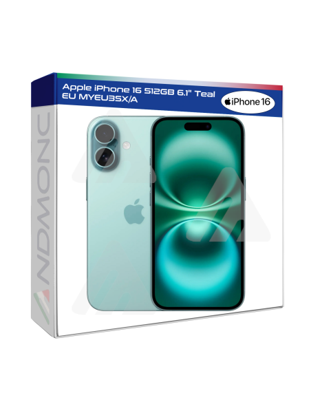 Apple iPhone 16 512GB 6.1" Teal Nuovo Ufficiale