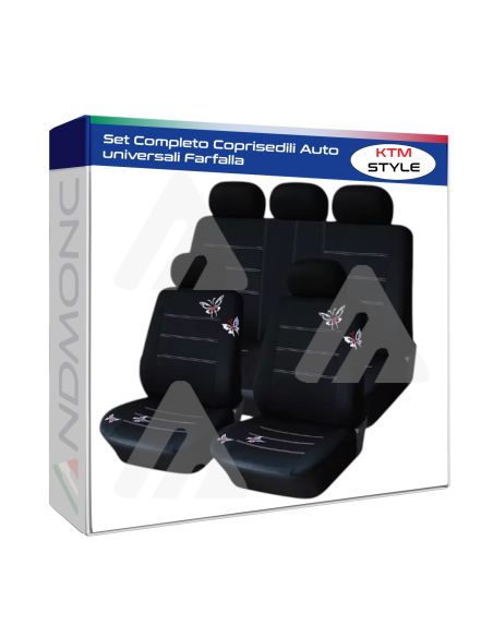Set Completo Coprisedili Auto universali Farfalla