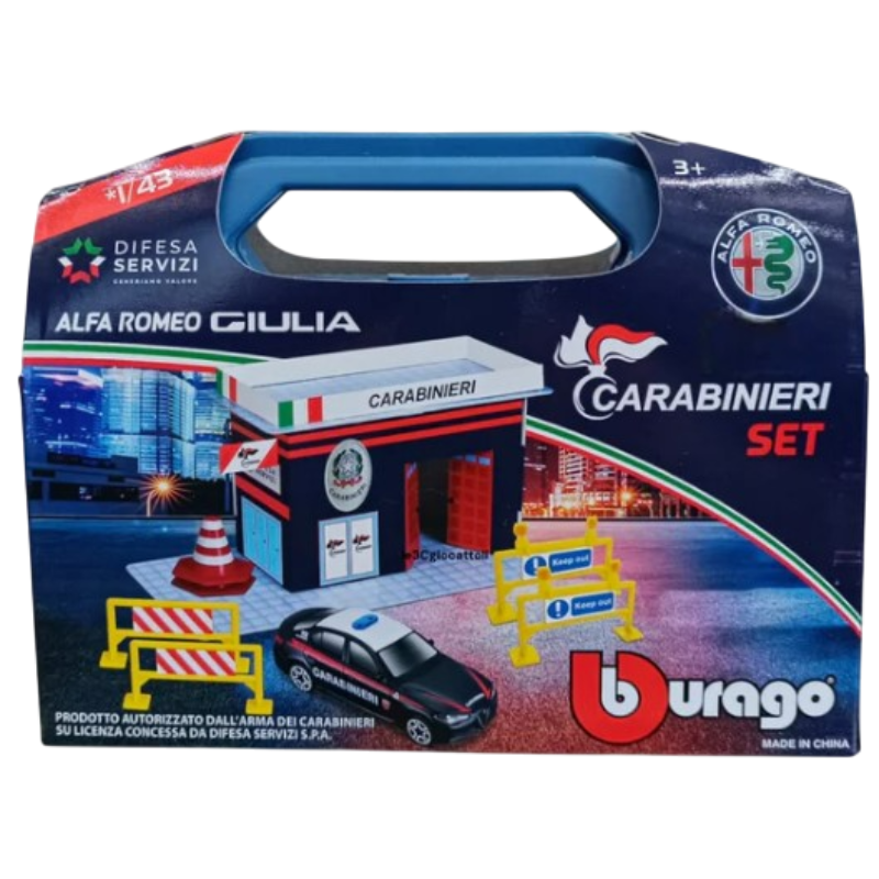 Carabinieri Set Alfa Romeo Giulia Bburago