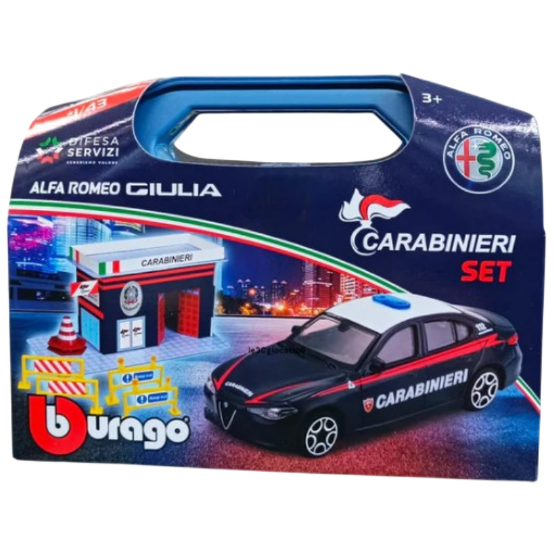 Carabinieri Set Alfa Romeo Giulia Bburago