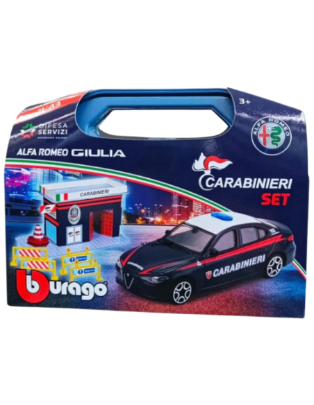 Carabinieri Set Alfa Romeo Giulia Bburago
