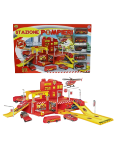 Stazione Pompieri Macchinine Autobus Giocattolo Gioco... 2