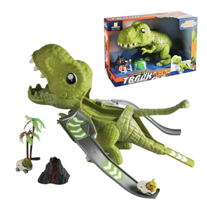 Dinosauro con pista giocattolo bambini toys