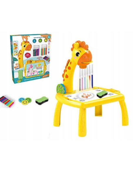 Dispositivo di disegno e colorazione per bambini a forma di giraffa
