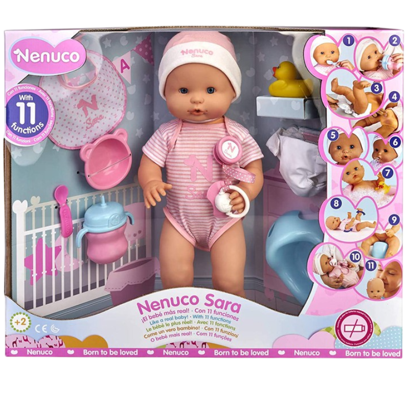 Nenuco Sara Bambola con  11 Funzioni giocattolo