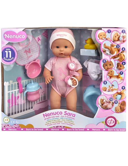 Nenuco Sara Bambola con  11 Funzioni giocattolo