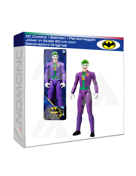 DC Comics Batman Personaggio Joker in Scala 30 cm con Decorazioni Originali