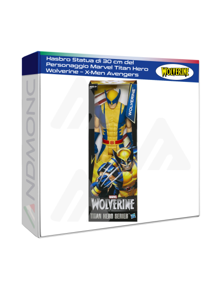 Hasbro Statua di 30 cm del Personaggio Marvel Titan Hero Wolverine – X-Men Avengers