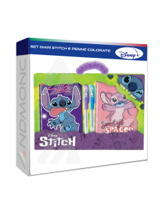 Set Diari Stitch e Penne Colorate Disney
