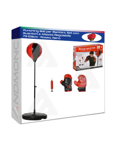 Punching Ball per Bambini, Set con Guantoni e Altezza...
