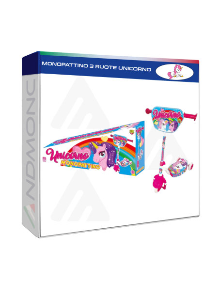 Monopattino 3 ruote Unicorno Bambina giocattolo