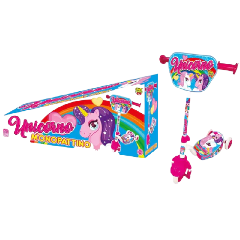Monopattino 3 ruote Unicorno Bambina giocattolo