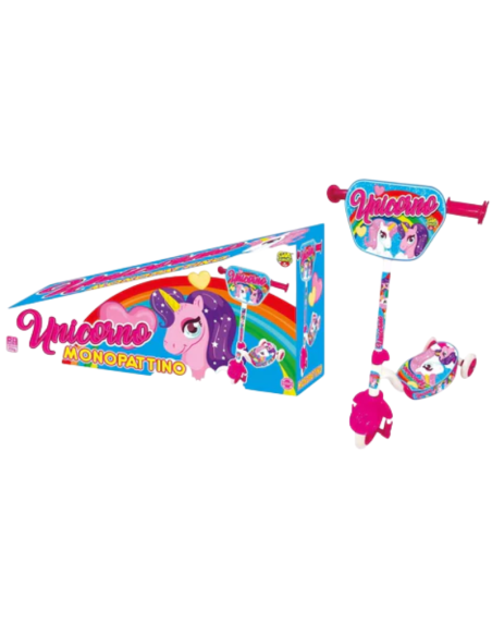 Monopattino 3 ruote Unicorno Bambina giocattolo