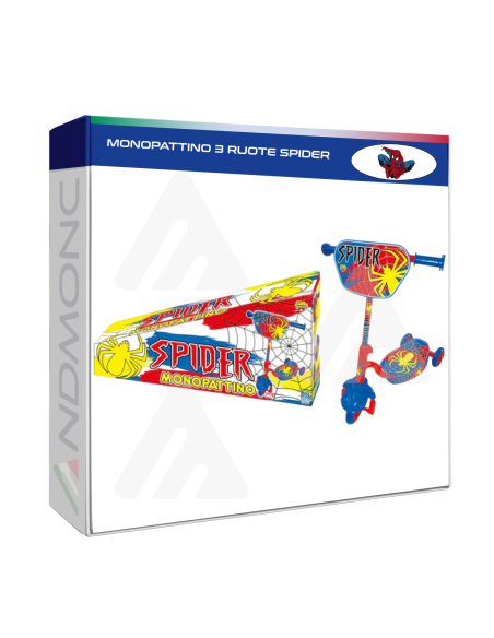 Monopattino 3 Ruote Spider bambino giocattolo