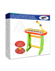 Pianola Musica con Microfono bambini giocattolo
