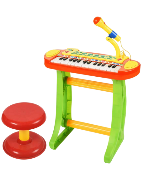 Pianola Musica con Microfono bambini giocattolo
