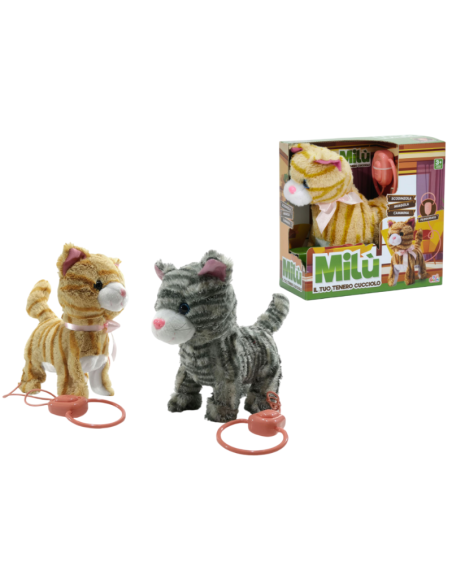 Peluche Gattino Milù, billy, laika 4FUNZ. 2ASS giocattolo bambini