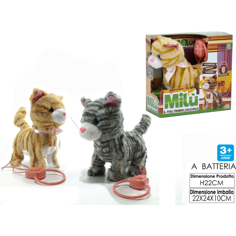 Peluche Gattino Milù, billy, laika 4FUNZ. 2ASS...