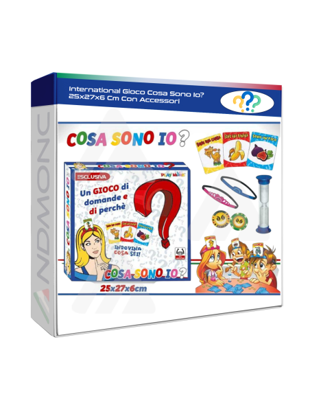 International Gioco Cosa Sono Io? 25x27x6 Cm Con Accessori , gioco da tavolo