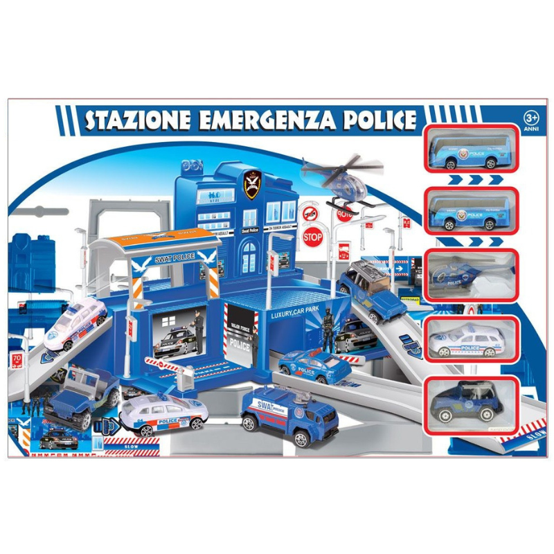 Playset Stazione della polizia Emergenza Police...
