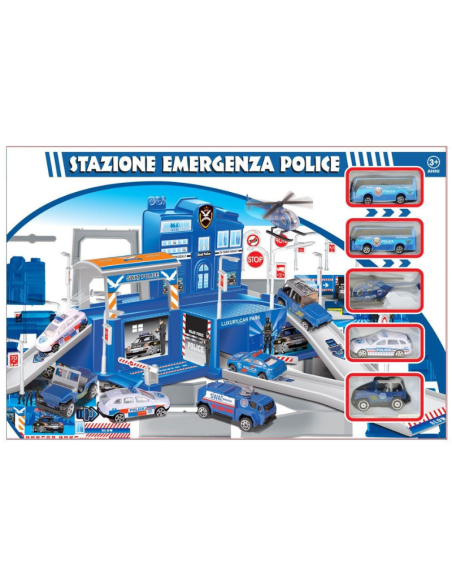 Playset Stazione della polizia Emergenza Police gioco giocattolo
