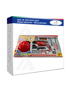 Giocattolo - Set di attrezzi per riparare con tanti...