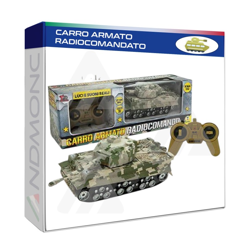 Carro armato con radiocomando - giocattolo