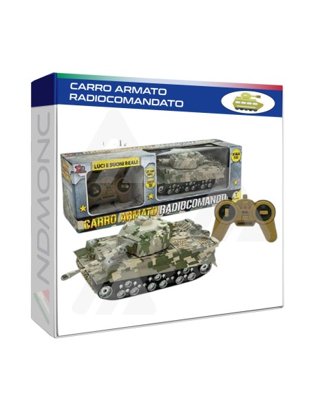 Carro armato con radiocomando - giocattolo