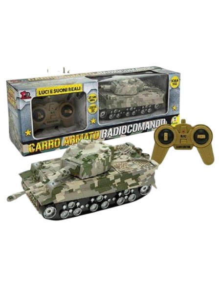 Carro armato con radiocomando - giocattolo