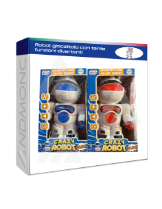 Robot - giocattolo Crazy Robot ruota, suona e si Illumina