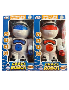 Robot - giocattolo Crazy Robot ruota, suona e si Illumina 2