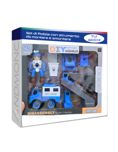 Gioco - set di Polizia con strumento da montare e smontare