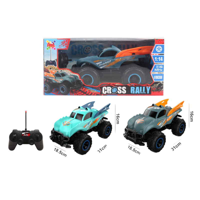Auto radiocomando Rally 4 funzioni - giocattolo