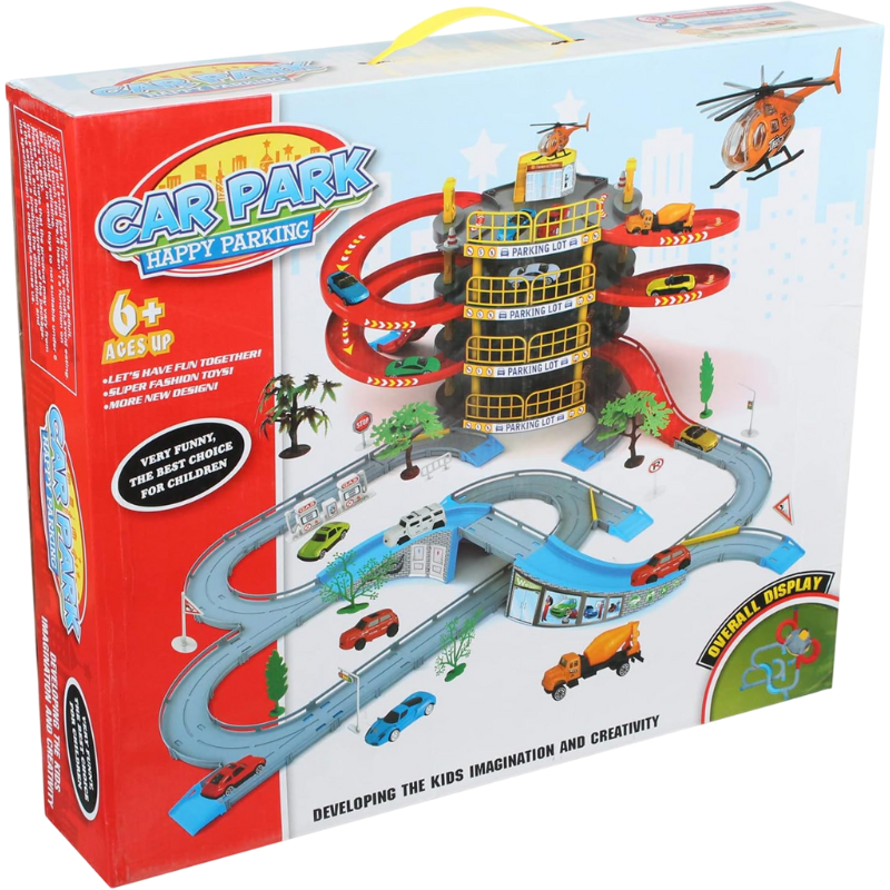 Happy Parking Car Garage Giocattolo per Bambini...