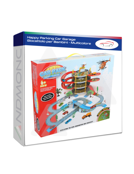 Happy Parking Car Garage Giocattolo per Bambini - Multicolore
