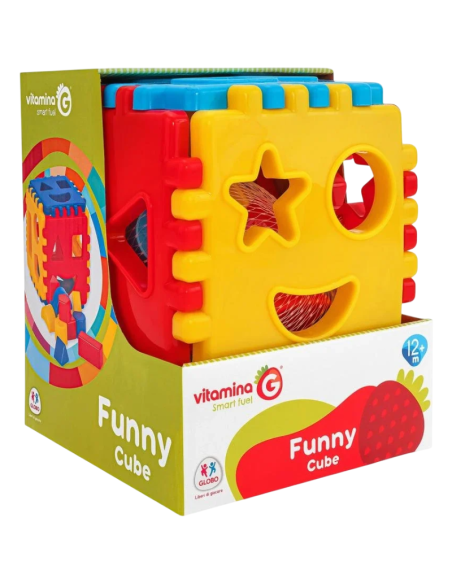 Cubo Attività con 12 Formine Incastro - giocattolo