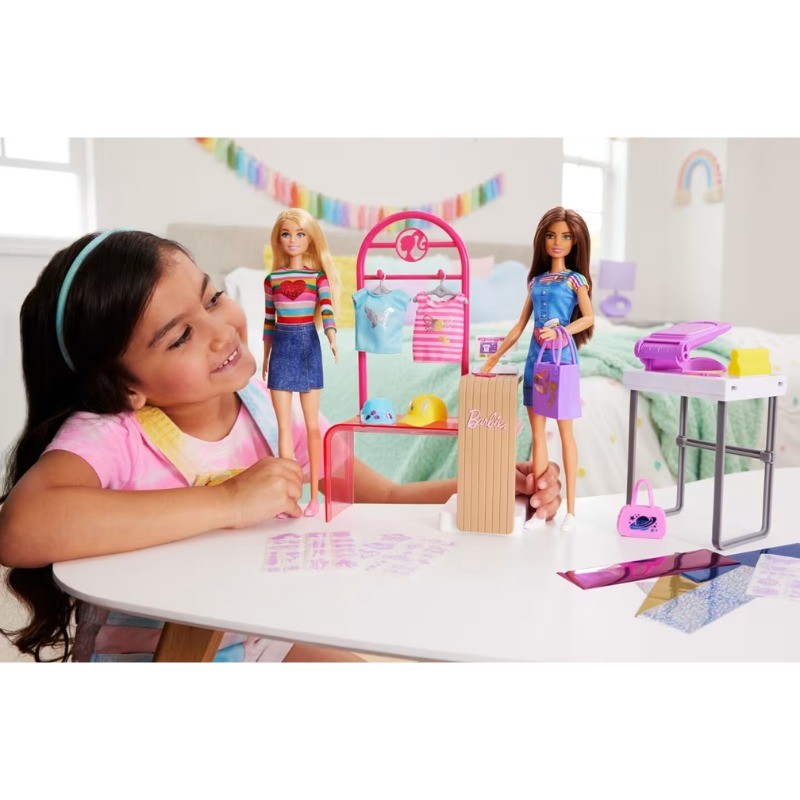 Barbie - Playset Boutique Moda, Con Bambola E...