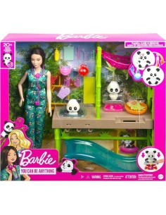 Barbie - Barbie Centro Veterinario dei Panda Playset con... 2