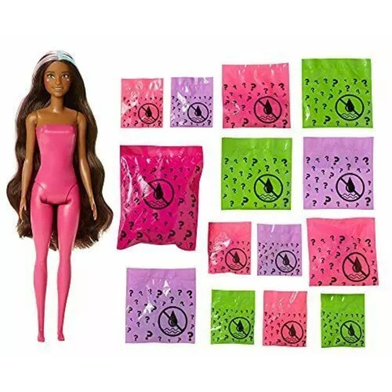 Barbie Color Reveal Bambola Peel Set con 25...