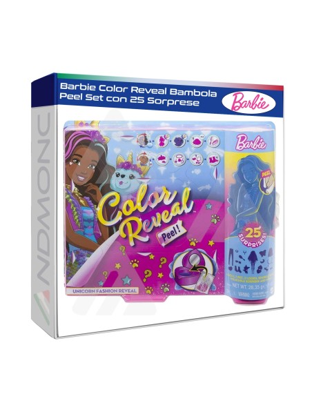 Barbie Color Reveal Bambola Peel Set con 25 Sorprese