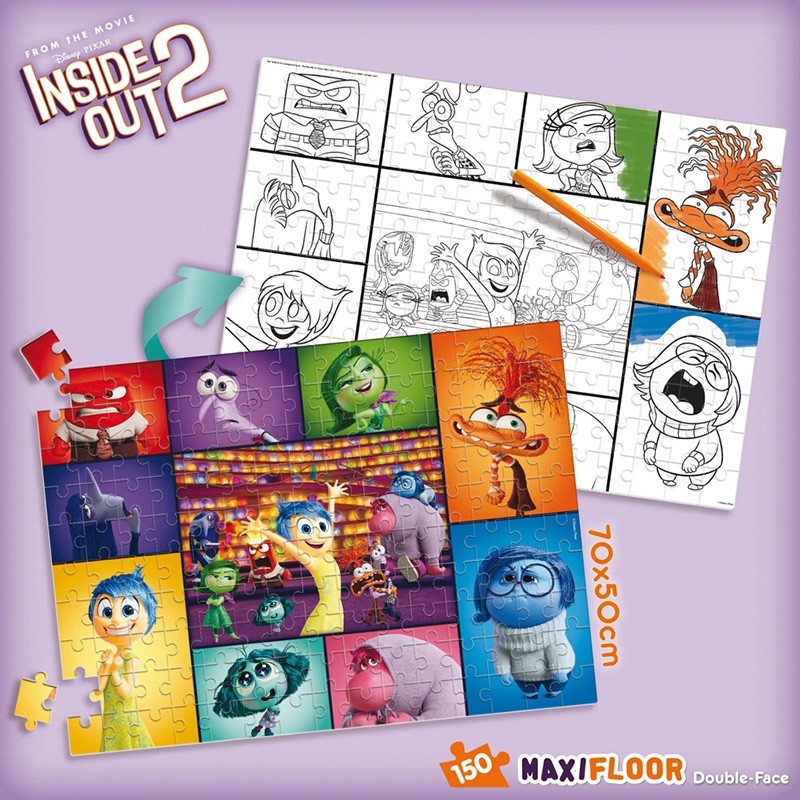 Disney PUZZLE maxi floor 150 pezzi inside OUT 2...