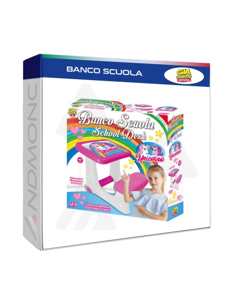 Banco da scuola bambina - giocattolo Unicorno