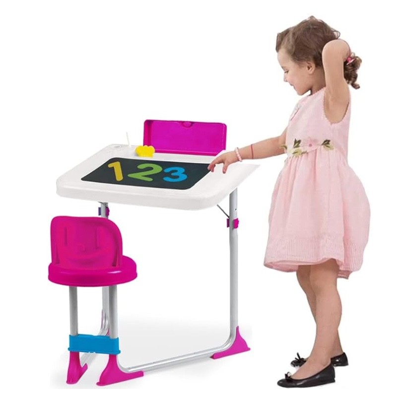 Banco da Scuola 2x1 Rosa e bianco