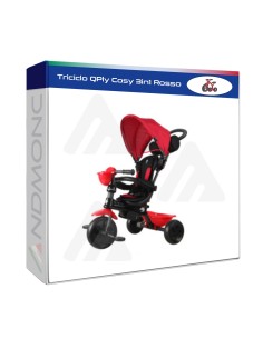 Triciclo QPly Cosy 3in1 Rosso bambini