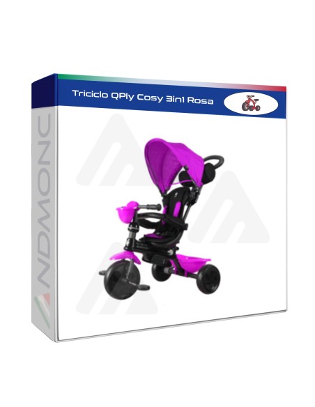 Triciclo QPly Cosy 3in1 ROSA