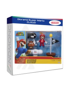 Diorama Super Mario cloud personaggi