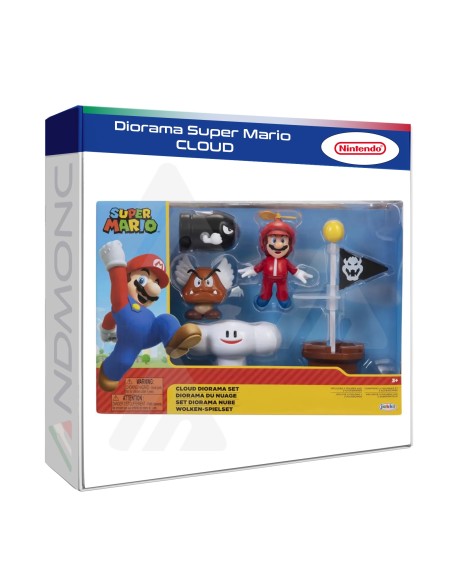 Diorama Super Mario cloud personaggi